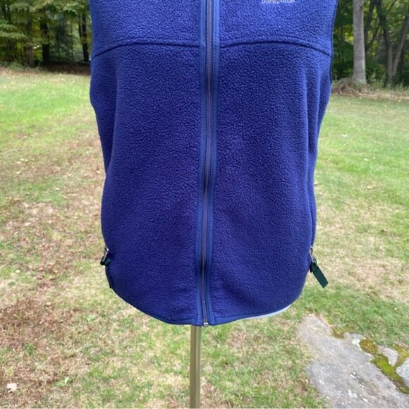 PATAGONIA VEST SYNCHILLA COAT JACKET BLUE FLEECE ZIP FRONT POCKETS SIZE M - Picture 4 of 12